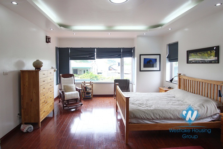 Modern house for rent with garden & swimming pool in Tay Ho, Hanoi